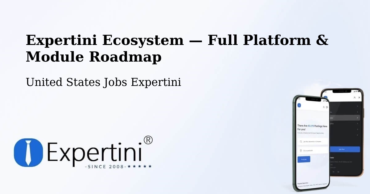 Expertini Ecosystem — Full Platform & Module Roadmap – Bellview