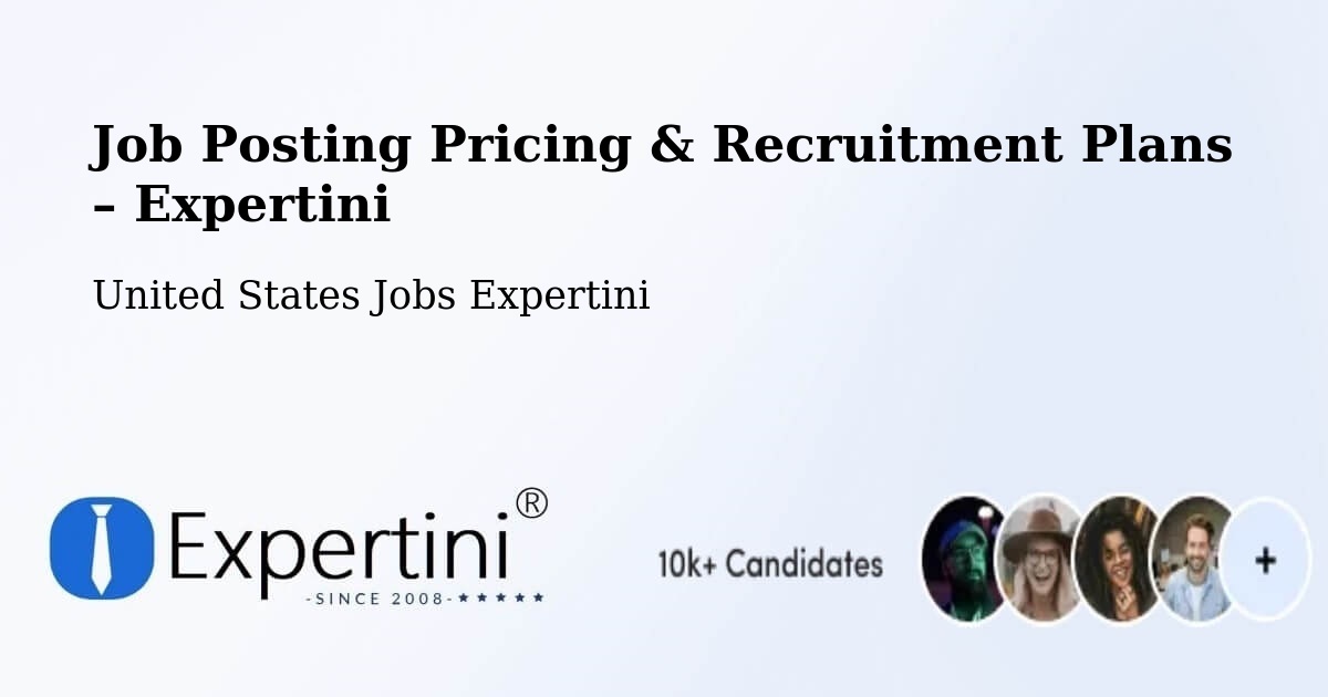 Job Posting Pricing & Recruitment Plans – Bellview - Bellview, United States Jobs Expertini